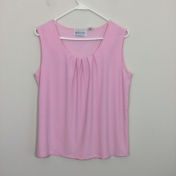 Apparenza Tops - Apparenza Size PM Pink Tank Top